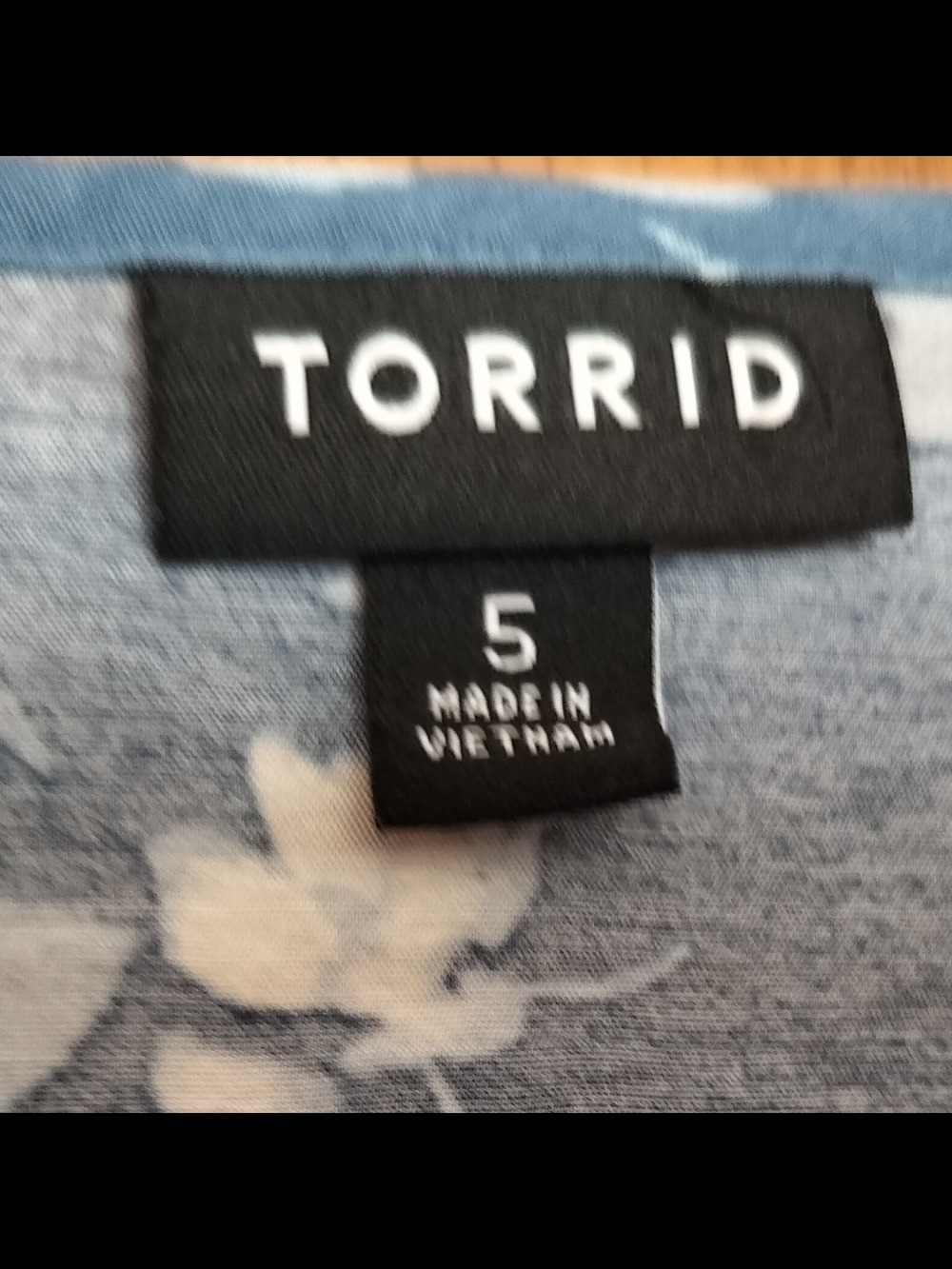 Torrid Blue / White Floral Maxi Dress Size 5 - Picture 5 of 8